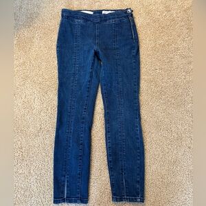 Pilcro and the Letterpress High-Rise Indigo Skinny Jeans